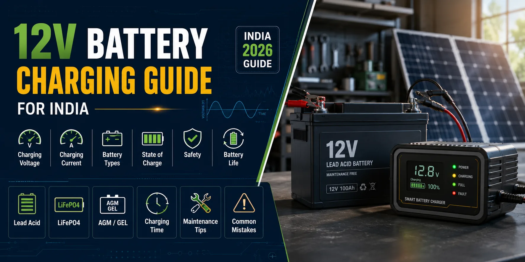 Complete Guide to Charging 12V Batteries in India