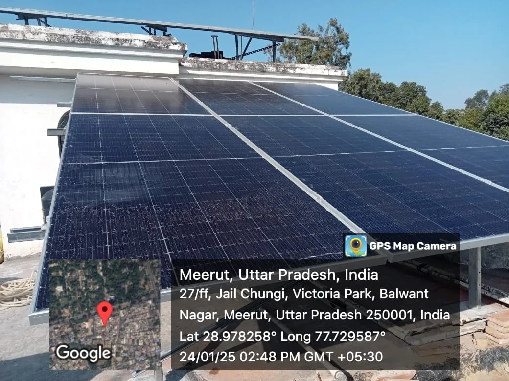 Madhuri & Ashok Garg's 8kW rooftop solar plant in Meerut
