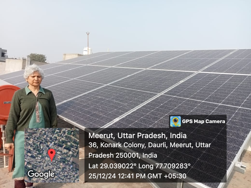 सुप्रिया सोंधी का 6kW सोलर प्लांट, मेरठ