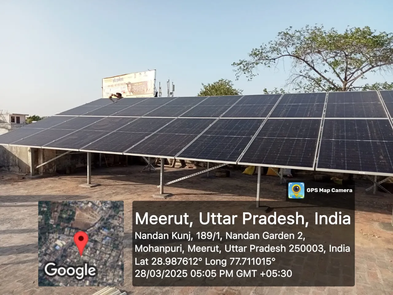 Yogendra Agarwal's 10kW rooftop solar plant in Meerut