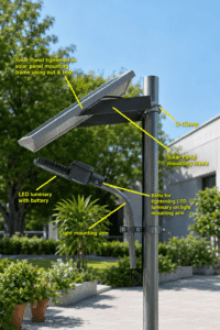 How to mount a Solar street light - Systellar Innovations Meerut