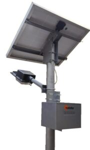 Integrated solar street light