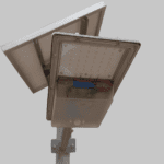 Integrated Solar street light 2 in 1 model 15W to 100W LiFePO4 battery and motion sensor