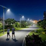 Integrated Solar street light field installation Gurgaon, Noida, Delhi society