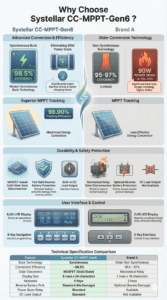 Why Choose Systellar MPPT Gen6 Solar charge controller