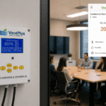 VentPlus CO2 monitor and controller office installation