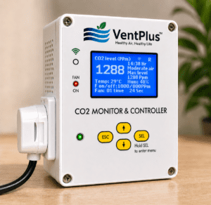 VentPlus CO2 monitor and controller wifi version